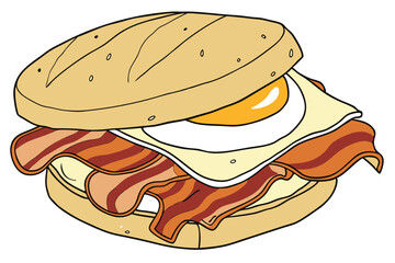fast food illustration