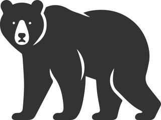 Naklejka premium Silhouette of a bear animal
