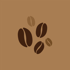 Coffee bean icon. Coffee seed sign set. Caffeine vector symbol isolated on white background. Arabic roasted icon.
