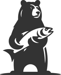 Silhouette of a bear animal