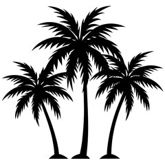Palm tree silhouette