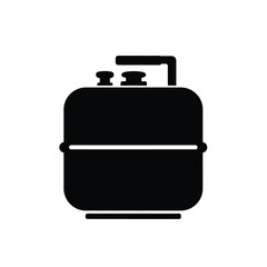Gas Bottle Sticker, Gas Tank Icon in Flat Style, Simple Vector