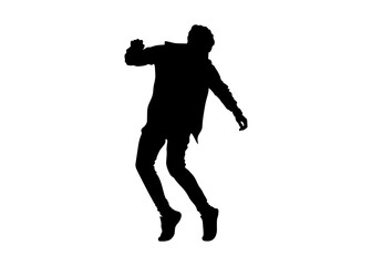 A graceful dancer captured in silhouette