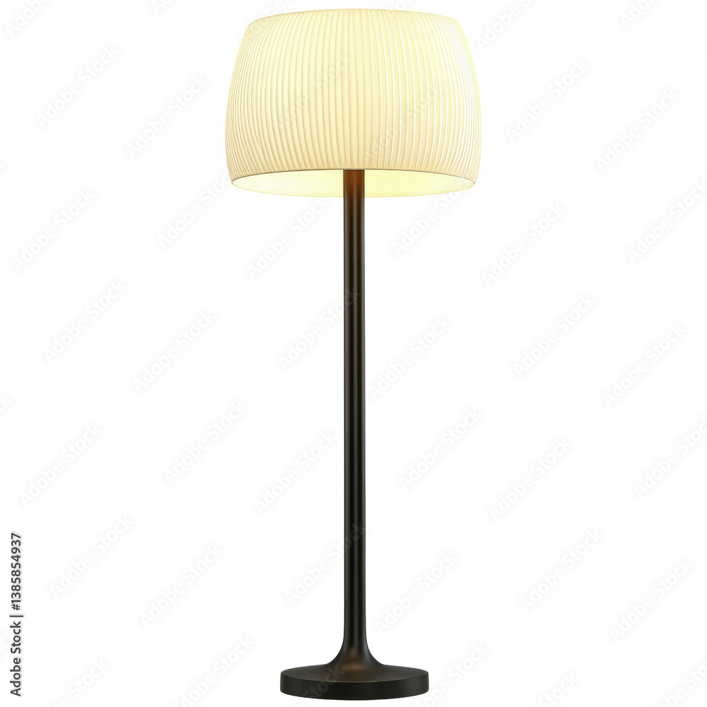 Poster elegant lamp displayed on a black background creating a striking contrast with its unique design and