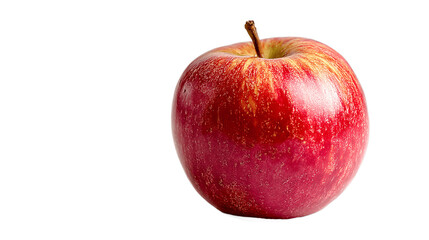 Apple lateral view clear isolated on transparent background png  
