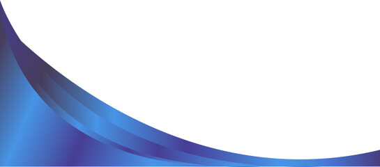 Elegant blue curved design