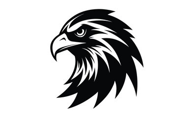 Obraz premium Eagle head isolated silhouette