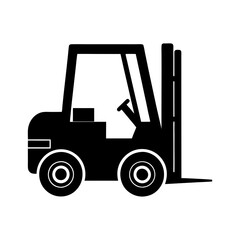 forklift truck vector illustration
