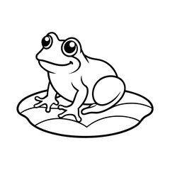 vector illustration of a frog