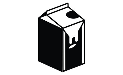 milk carton shape silhouette