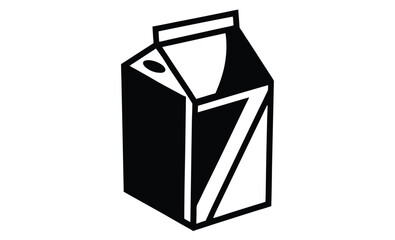 milk carton shape silhouette