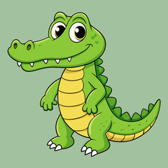 alligator plain background