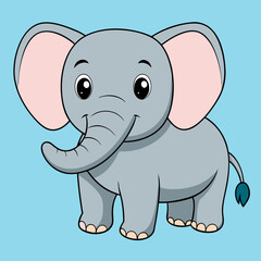 Obraz premium elephant plain background