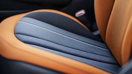 Obraz premium A smart car seat, car with seat adjusting to optimize comfort based on user profile, Transport-tech style
