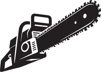 black and white chainsaw