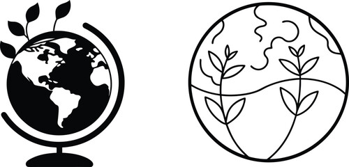 Global Ecology Earth, Plants, Environment, Sustainability, Globe