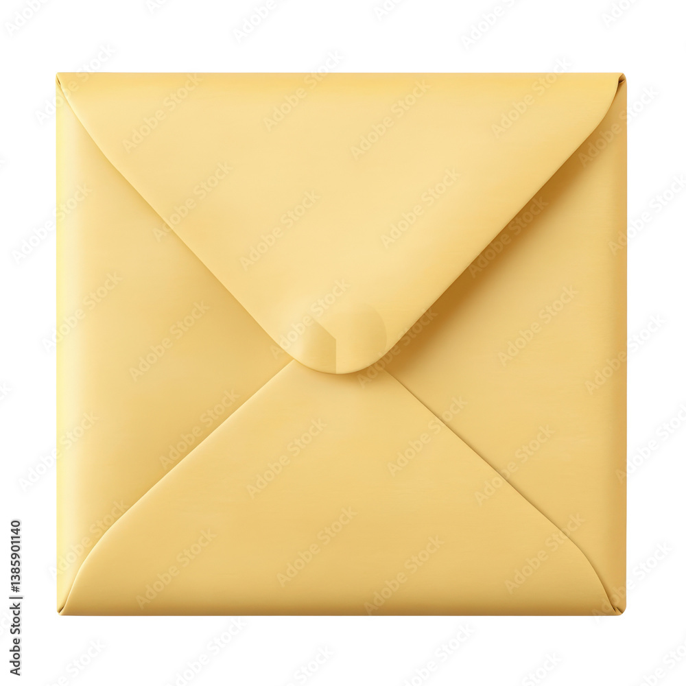 Poster classic envelope made of sturdy material displayed on a plain background ideal for sending messages 