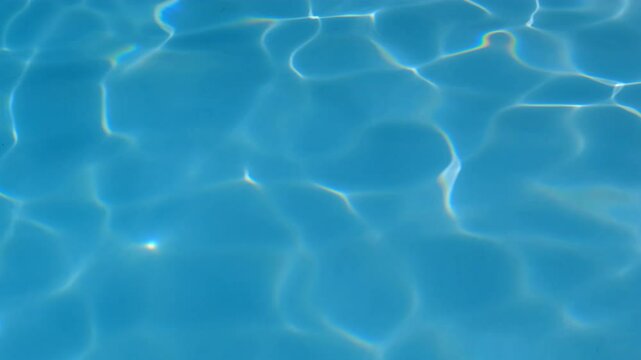 blue water in the pool, video for background