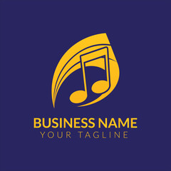 Music logo music gradient logo