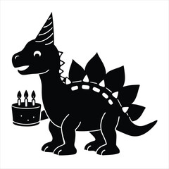 dinosaur silhouette vector style