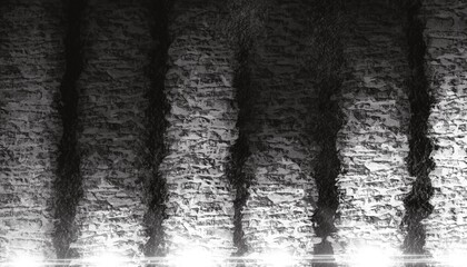 Realistic blurred natural light overlay on wall texture, abstract background