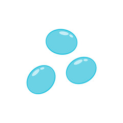 Coccobacillus bacteria. Science education vector illustration