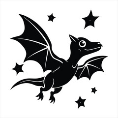 dinosaur silhouette vector style