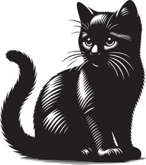 Obraz premium Cats animal vector art and illustration