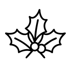 Download christmas holly berry vector icon illustration for christmas decoration and winter holiday design