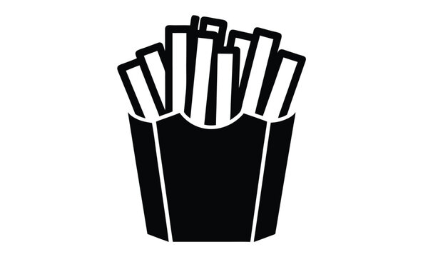 recommend clip art:  french fries vector icon silhouette