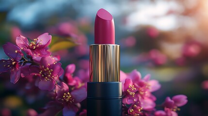 Pink Lipstick, Blossoms, Outdoor