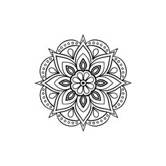 Mandala  abstract flower background