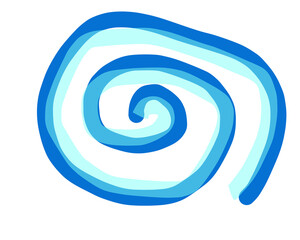 abstract blue swirl