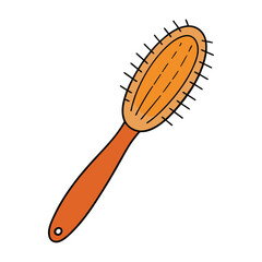 A hairbrush with stray strands