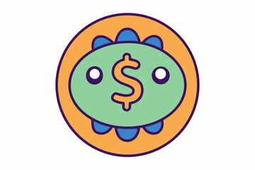 dollar symbol on green background