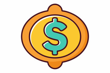 dollar symbol on green background