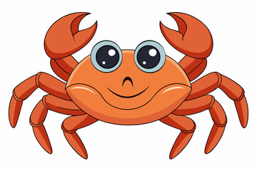 vector illustration of a crab