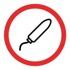 No Tampon Icon