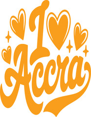 Obraz premium I Love Accra.