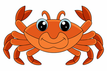 vector illustration of a crab