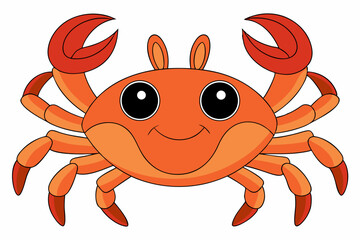 vector illustration of a crab