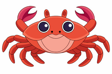 vector illustration of a crab