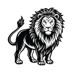 Obraz premium lion vector illustration