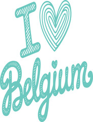 Obraz premium I Love Belgium.