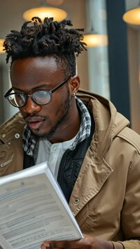 student rereading textbook before exam