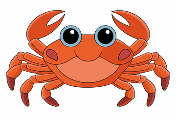 vector illustration of a crab