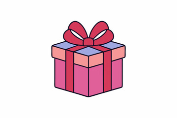 Obraz premium gift box isolated on white background