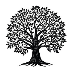 vector tree silhouette