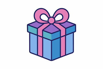 Obraz premium gift box isolated on white background