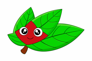 green leaf cartoon